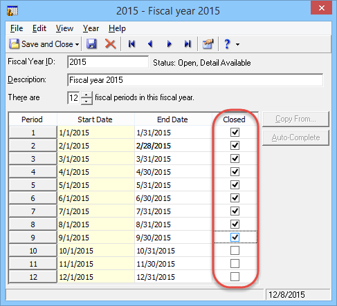 Fiscal Year Database closing for Nonprofits 