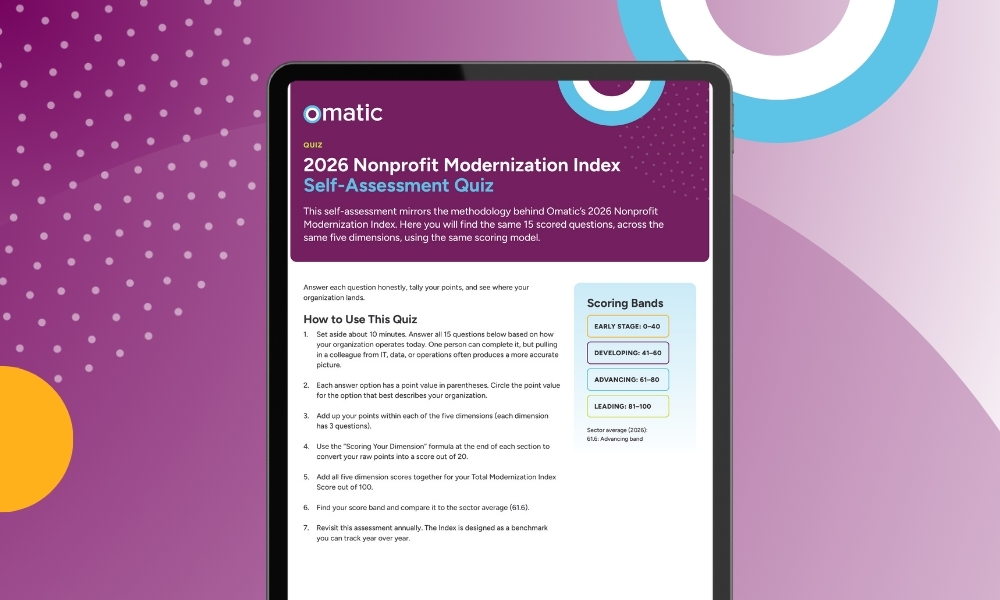 Take the 2026 Nonprofit Modernization Index Self-Assessment