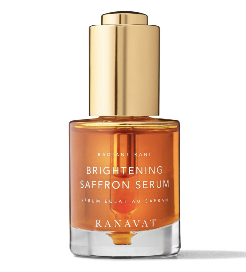 Ranavat Brightening Saffron Serum bottle on white background