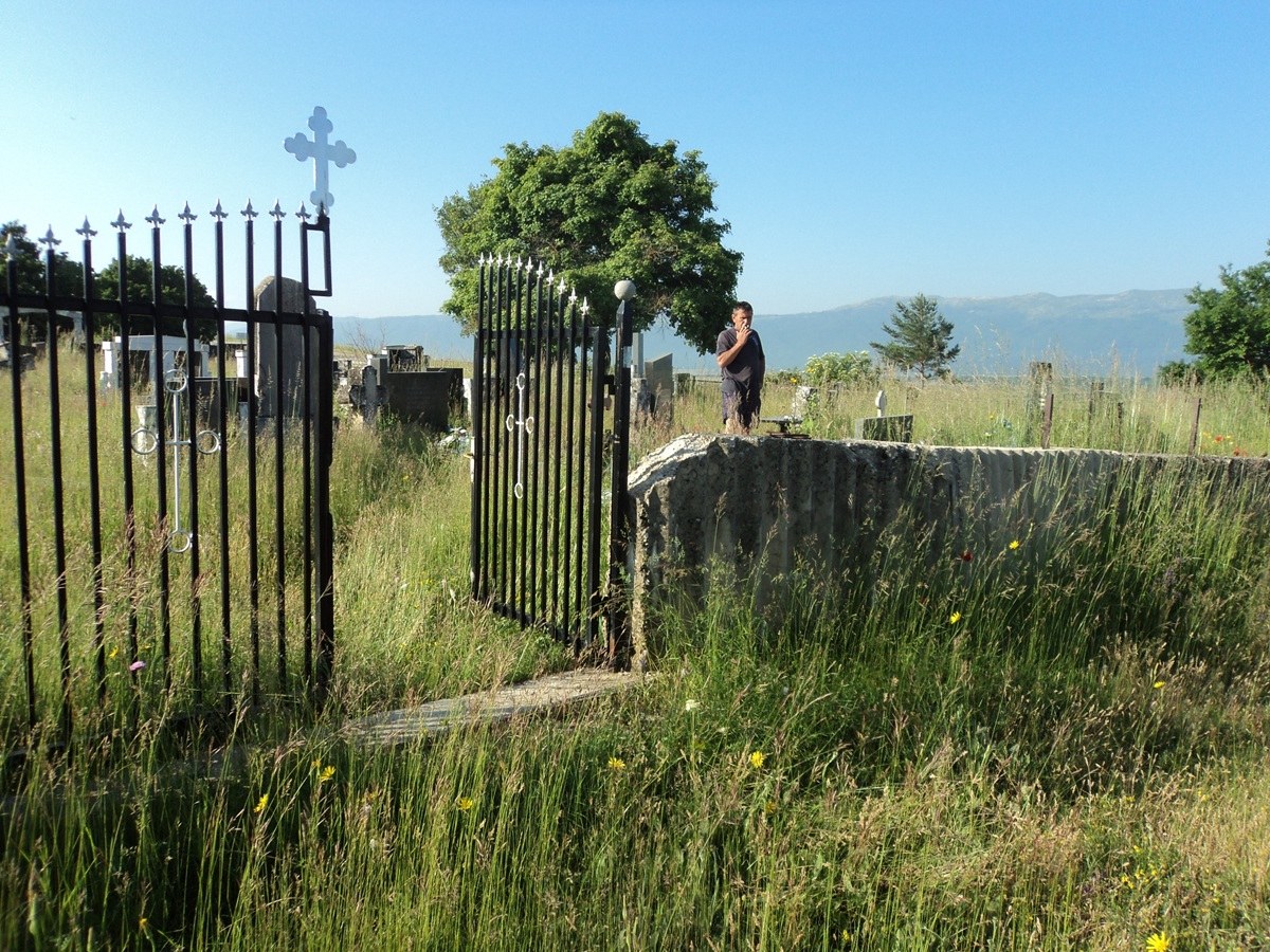 Pravoslani deo seoskog groblja pre uređenja, jun 2013.
