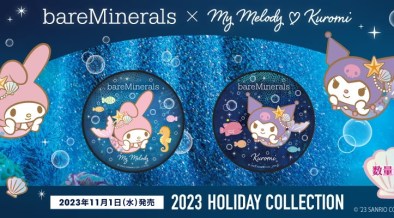 マーメイド姿のマイメロディとクロミがかわいすぎベアミネラルとマイメロ&クロミのコラボコスメが数量限定で発売中！