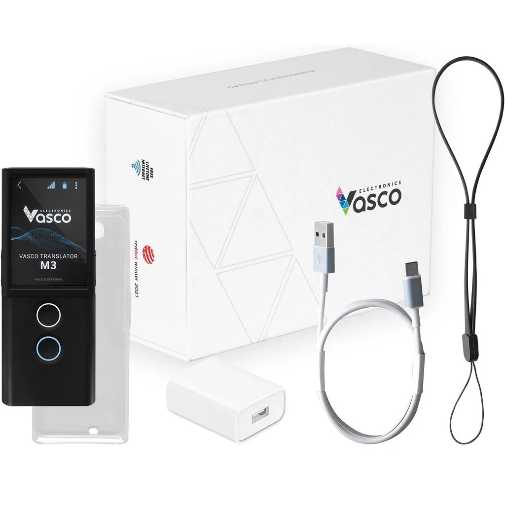 Vasco M3 smart translator, black - omvi.store