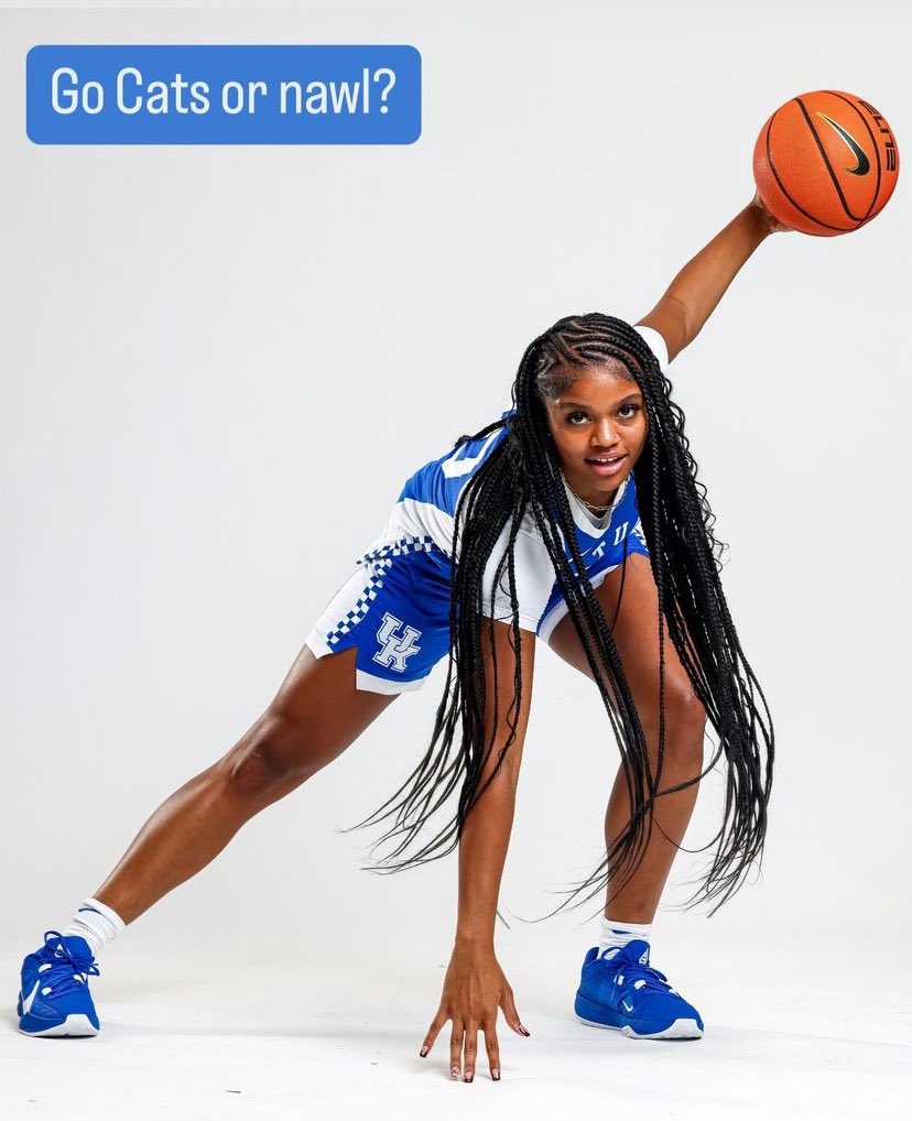 LOOK: 2025 five-star wing ZaKiyah Johnson rocks Kentucky blue on official visit (5)