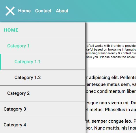 Sliding Drawer Nav In Pure JavaScript