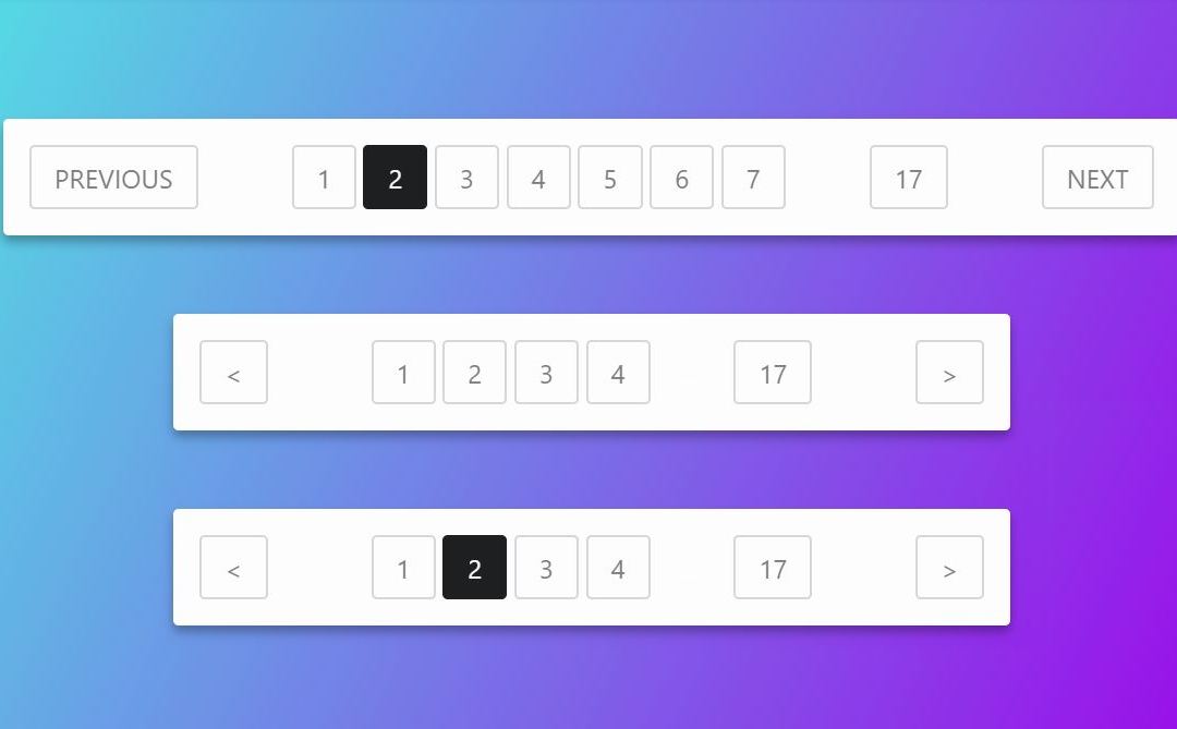 Best HTML CSS Pagination Templates