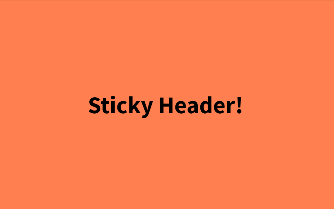 20+ CSS Fixed Sticky Header on Scroll Down