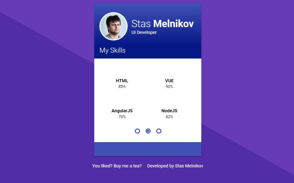 20 Awesome Profile Card CSS Design Examples - OnAirCode