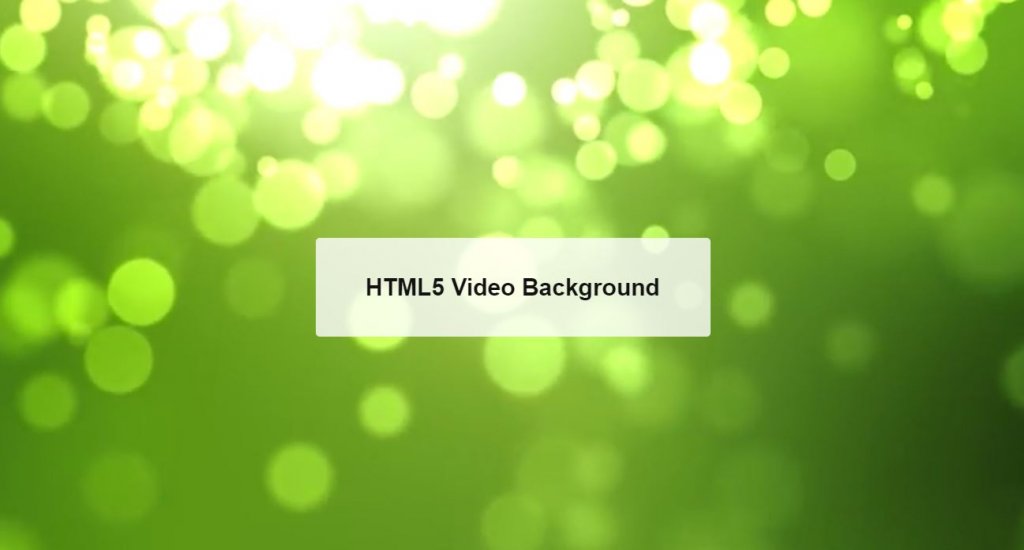 20 background video css examples code snippet
