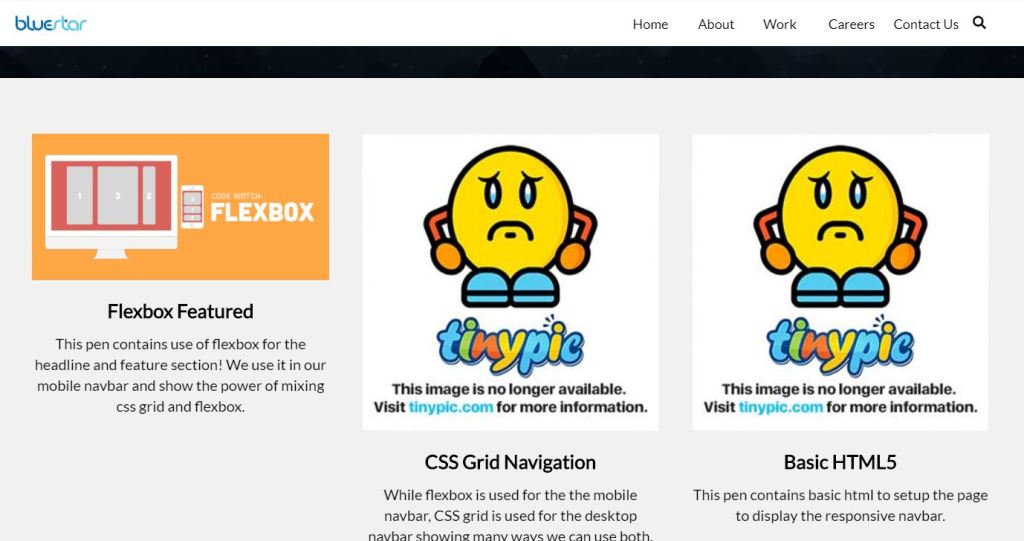 Nav bar/navigation menu HTML CSS grid