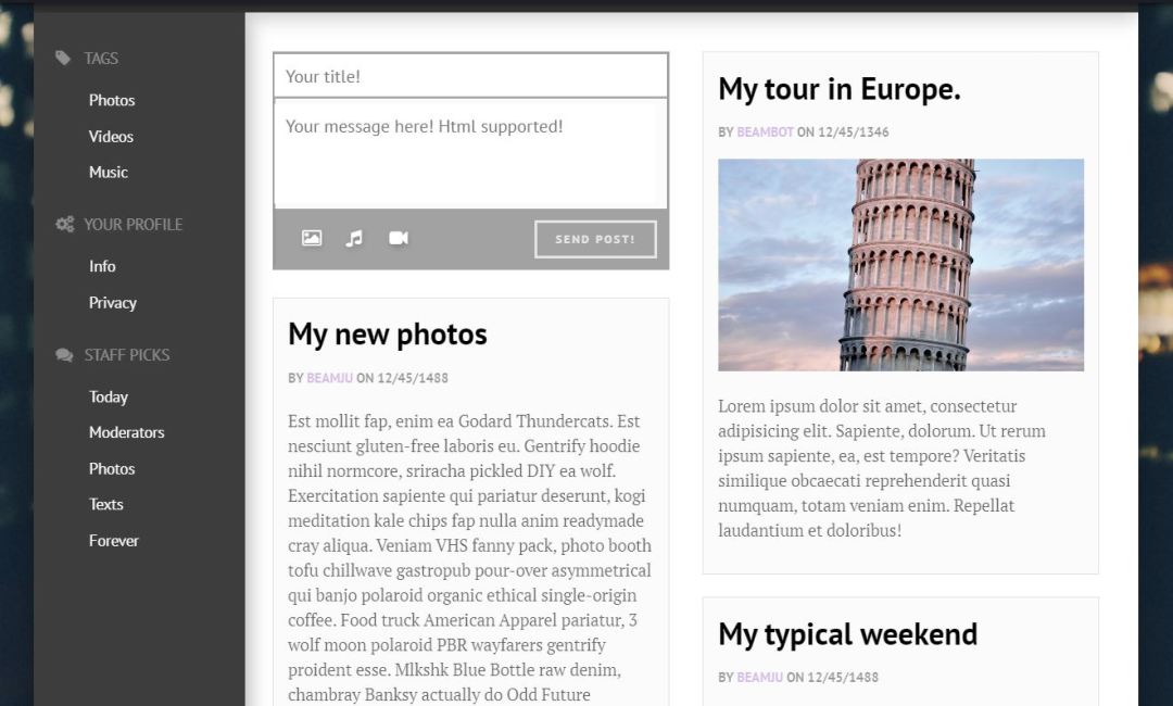 17+ Responsive Div CSS Layout Examples - OnAirCode