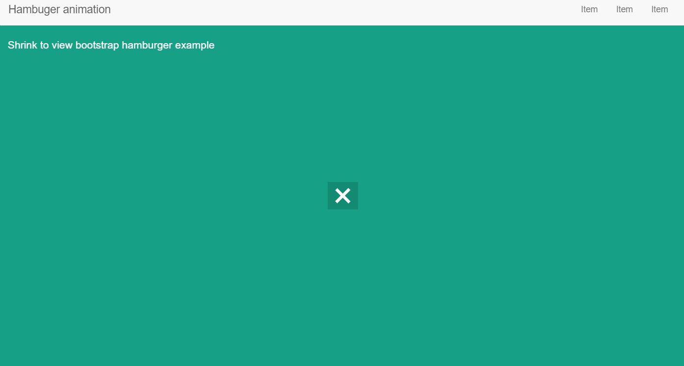 18+ Bootstrap Hamburger Menu Icon Examples OnAirCode