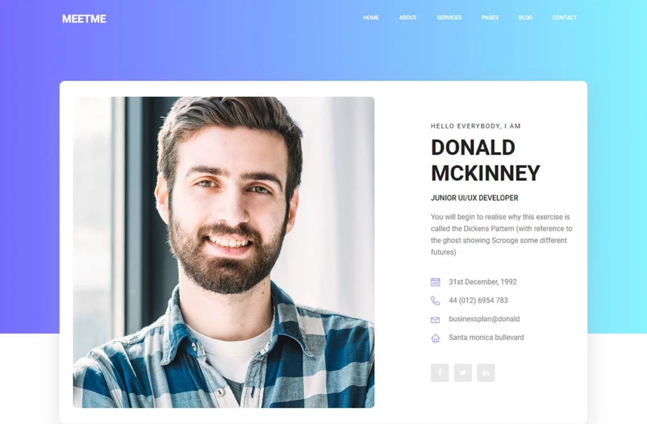 15+ Bootstrap User Profile Page Design Examples - OnAirCode