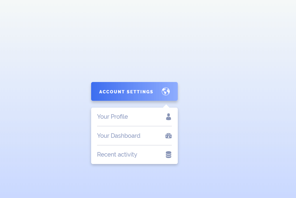 Custom JS Dropdown Nav Menu Design