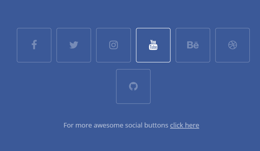 Simple HTML/CSS Social Media Buttons 