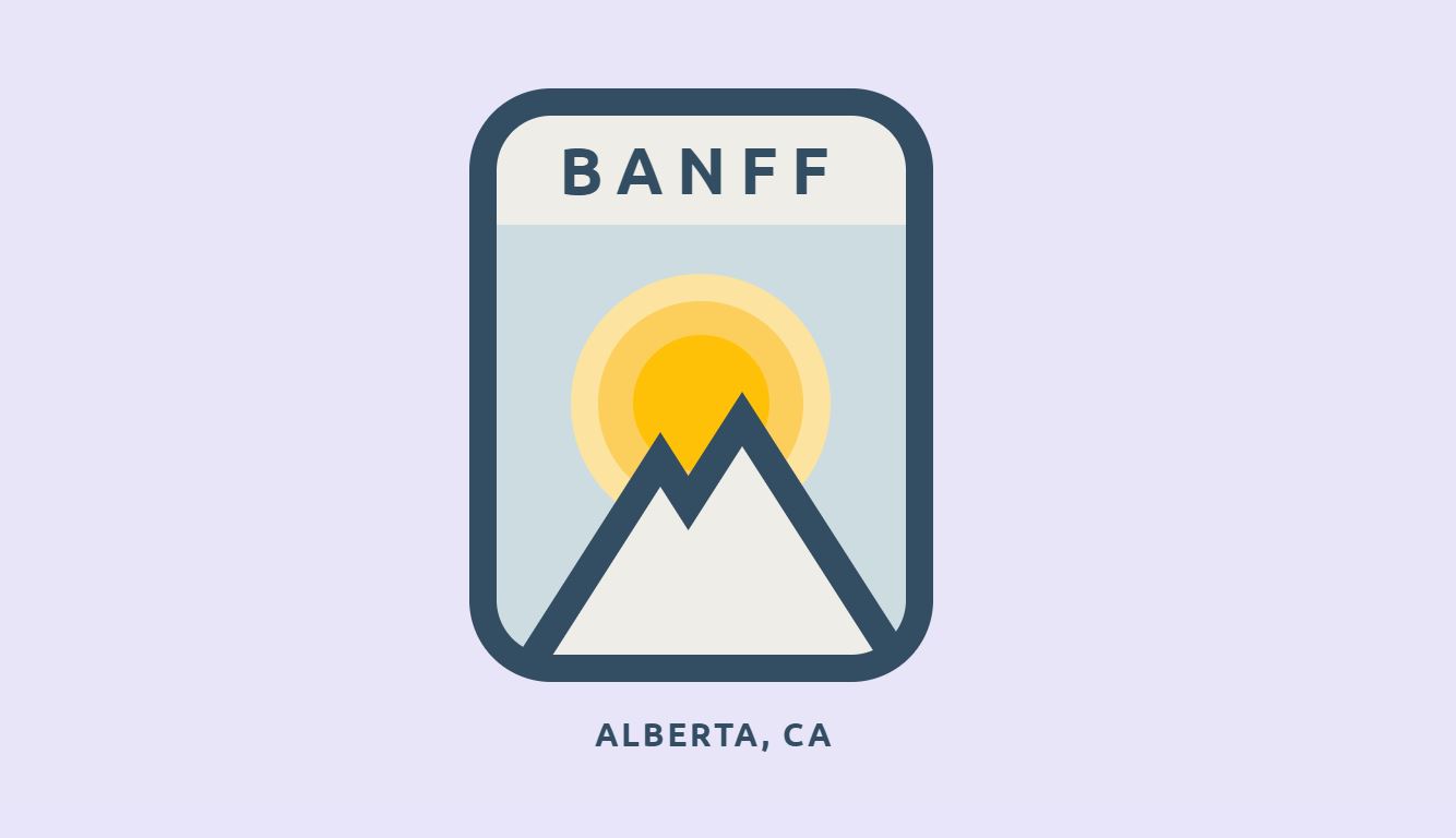 Animated CSS Banff Badges