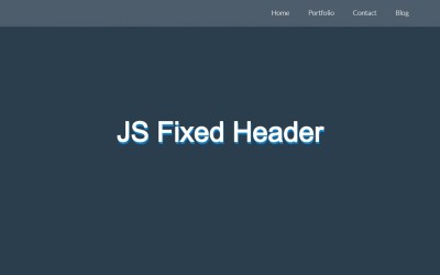 15+ JavaScript Fixed Header Examples