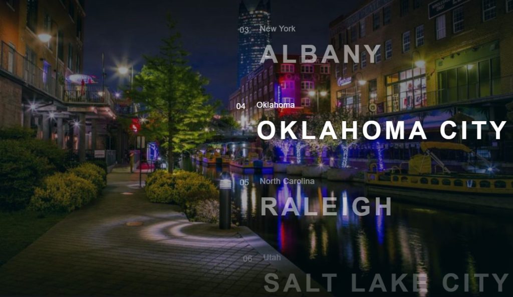 Mouse driven JavaScript JS carousel slider