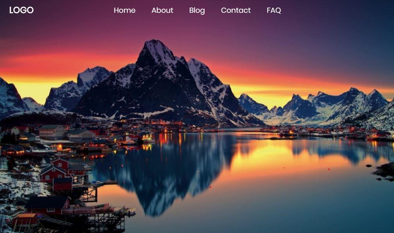 Sticky navbar example