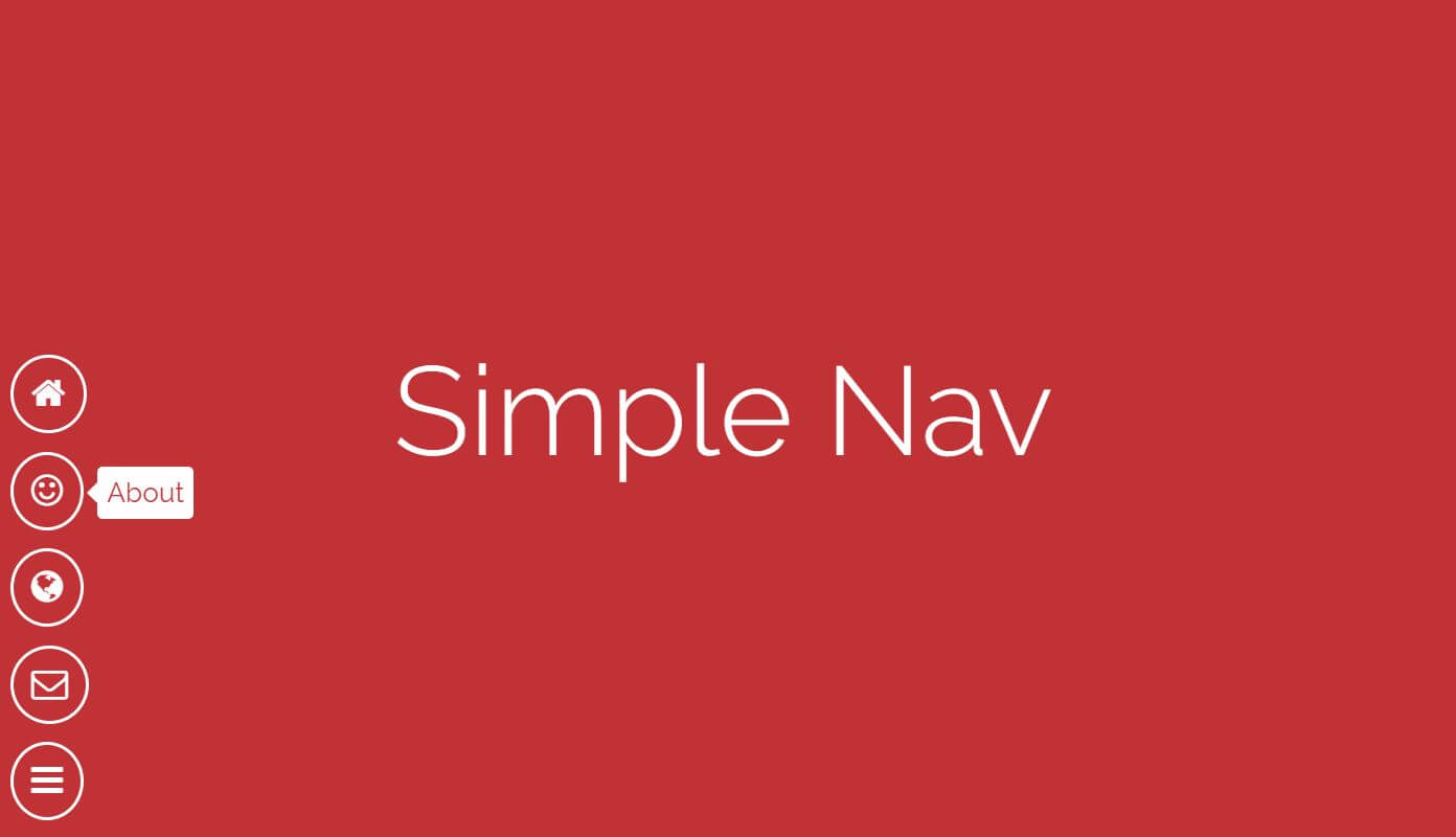 SImple Javascript(JS) toggle navigation menu example