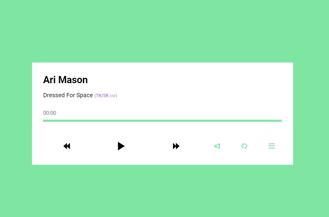 Simple Responsive JavaScript Music Player