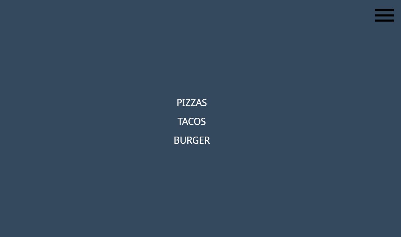 JavaScript Full Screen navigation Menu examples