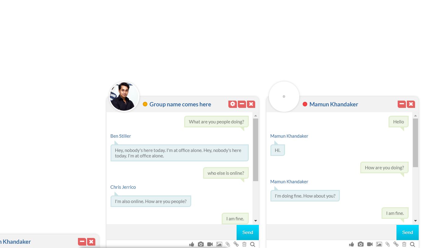 20+ JavaScript Chat Box Design Example - OnAirCode