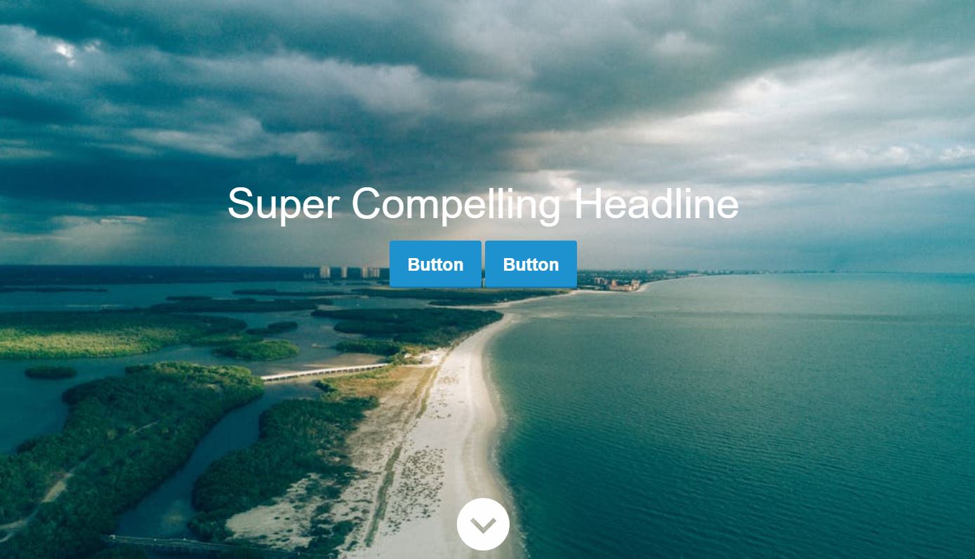 CSS Full HeroImage Example