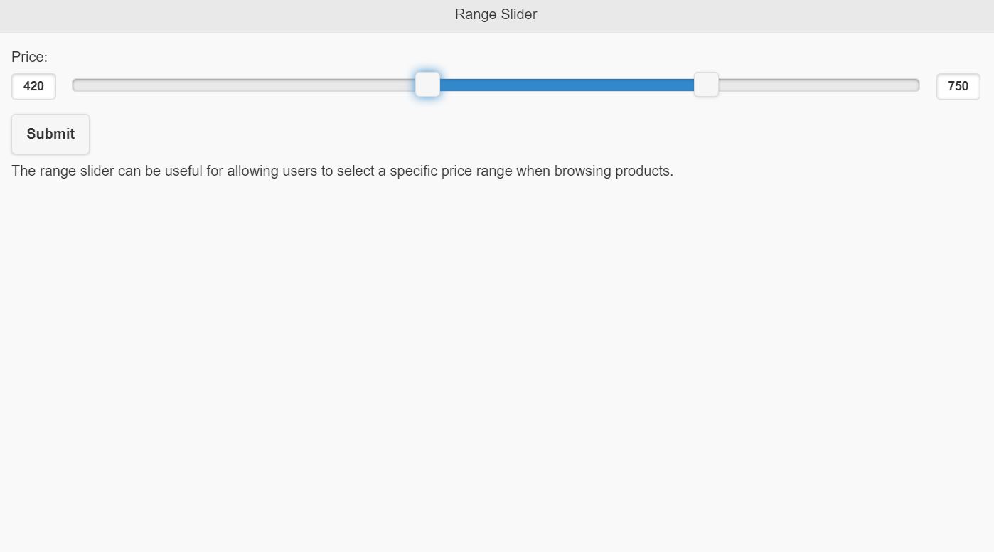 10+ Bootstrap Price Range Slider Examples OnAirCode