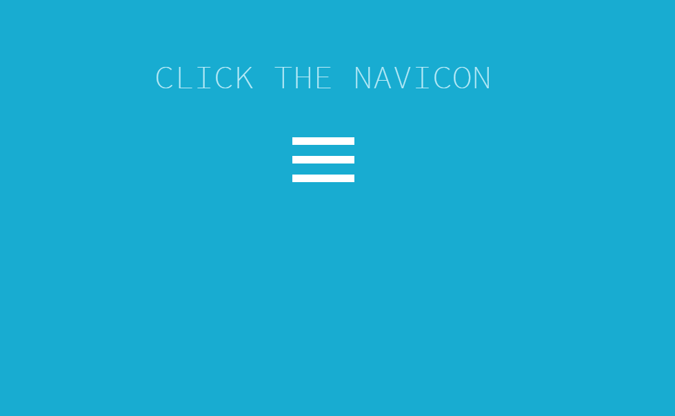 JavaScript Animated Hamburger Menu Icon