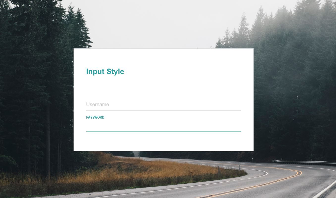 Modern Style InputText