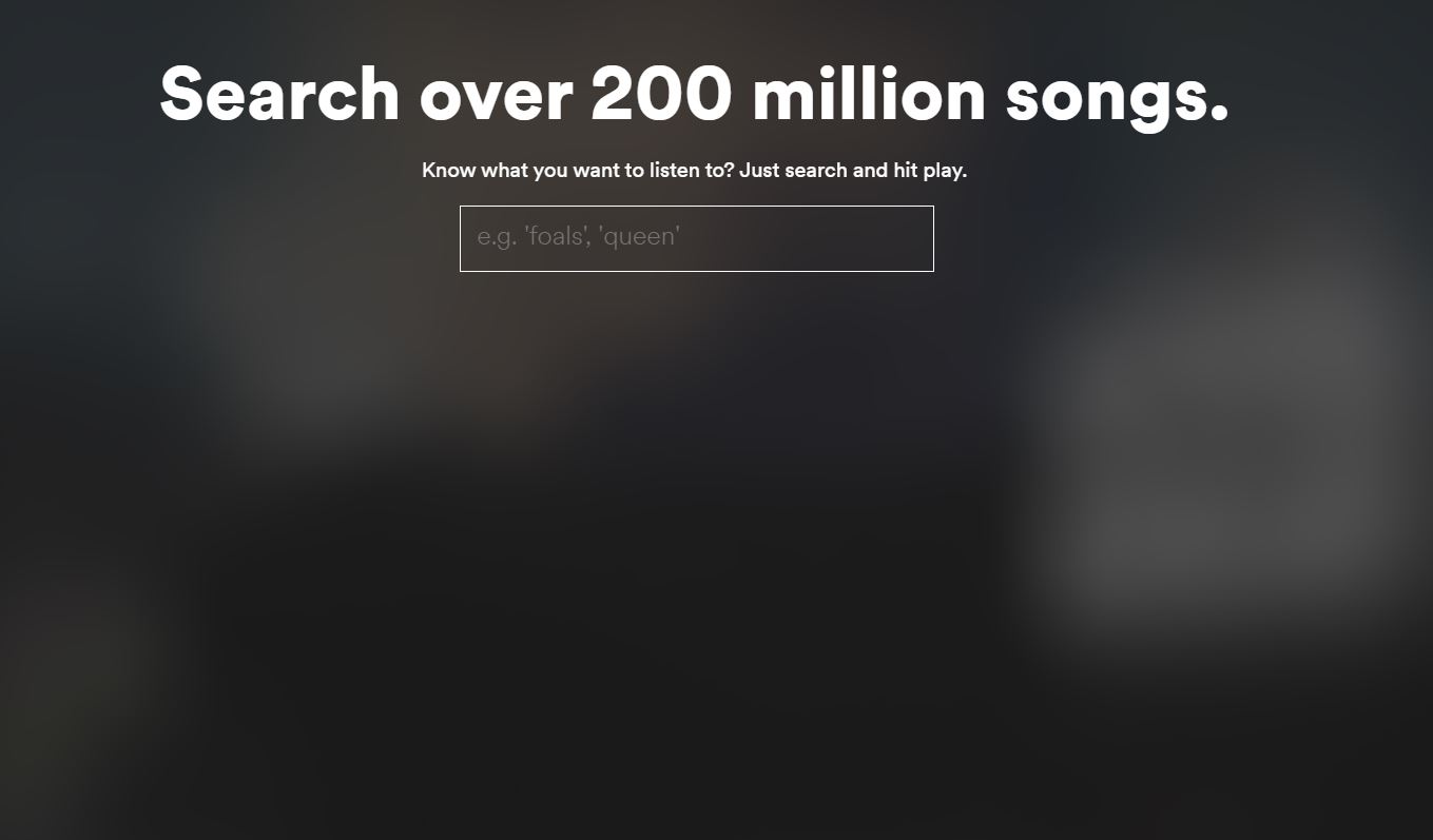 Spotify Search UI