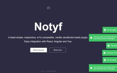 18+ JavaScript Notification Design Examples