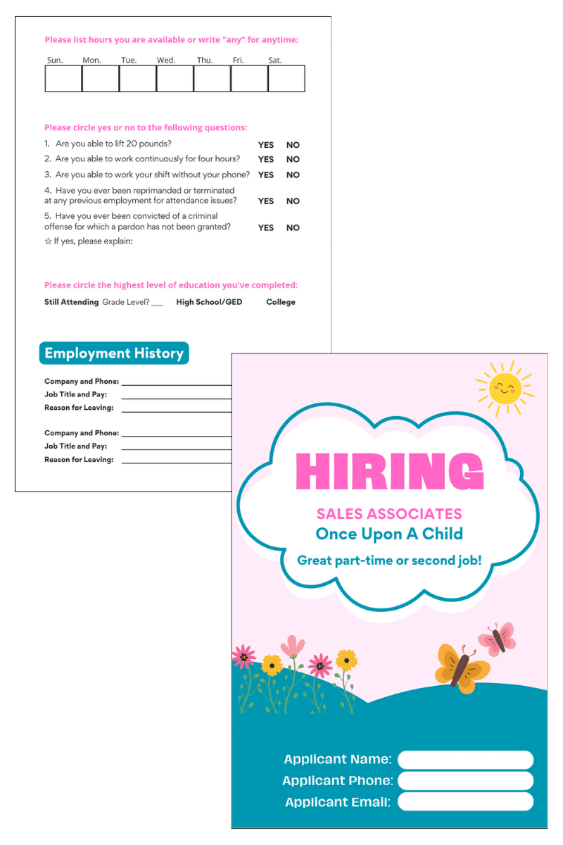 Spring Application Flyers - Image 1
