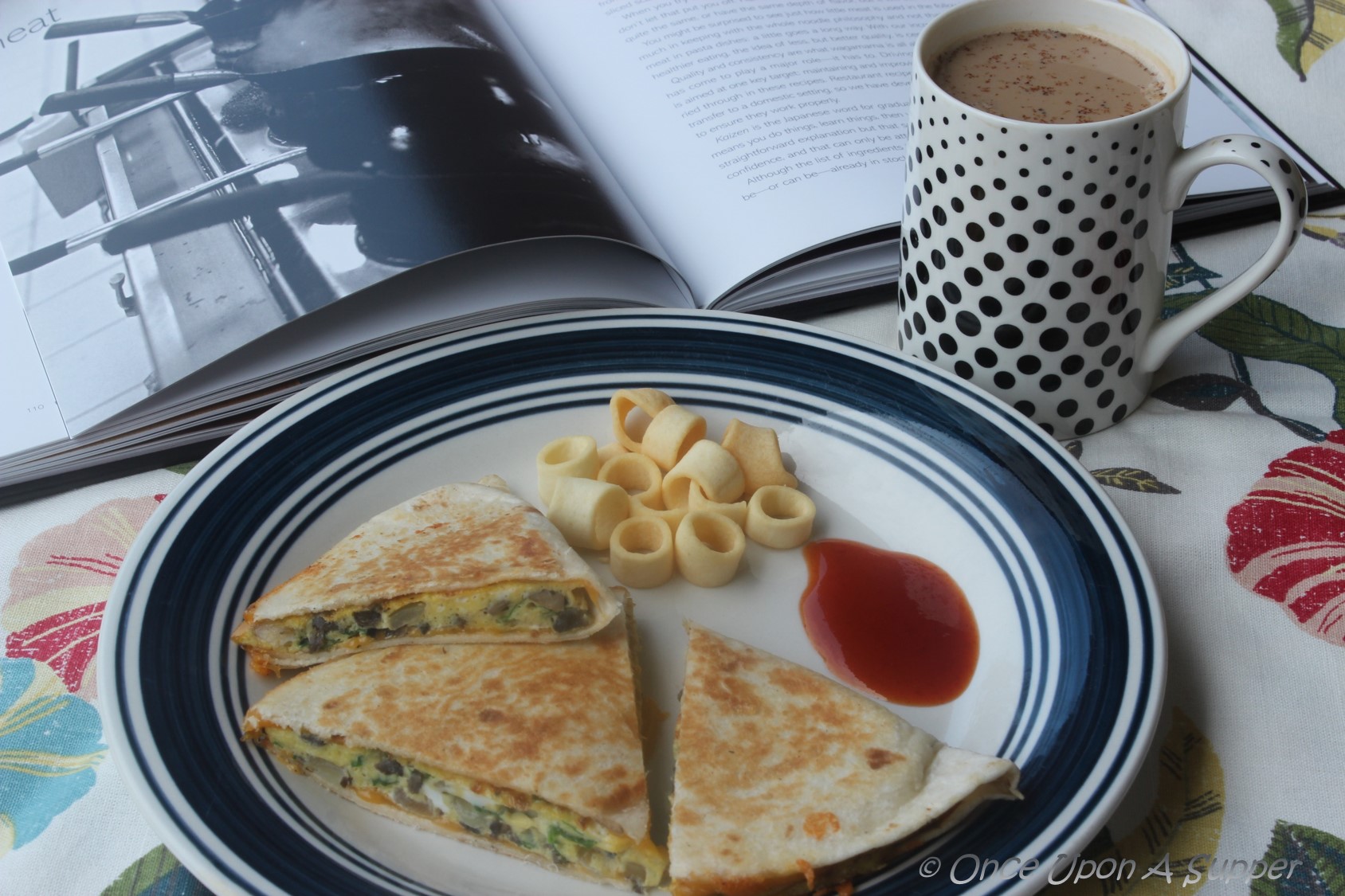 Egg and veggie breakfast Quesadilla — easy and nutrition rich Mexican favorite