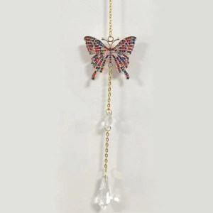 BLC071 Multi Colour Crystal Butterfly