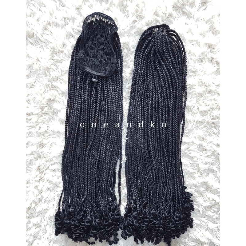 Goddess braids ponytail