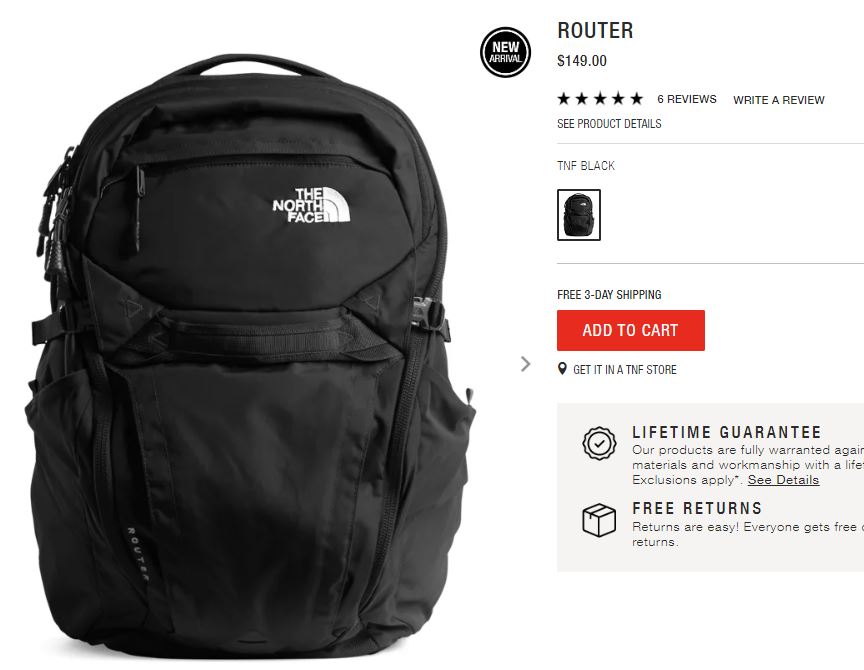 north face overhaul 36