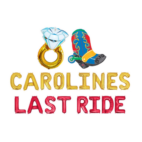 Last Ride Bachelorette Balloon decor
