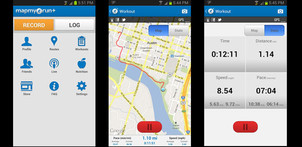 Running map app