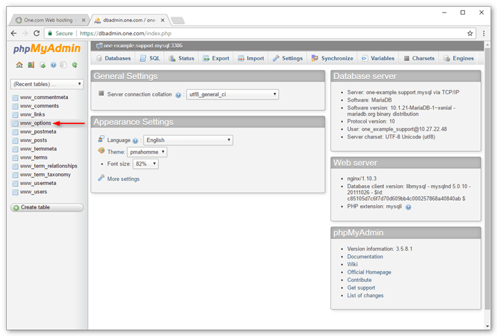 After that you will be able . Disable Wordpress Plugins In Phpmyadmin Support One Com