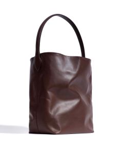 Anonymous Copenhagen Versa Slouchy Everyday Bag, Soft Calf Chocolate