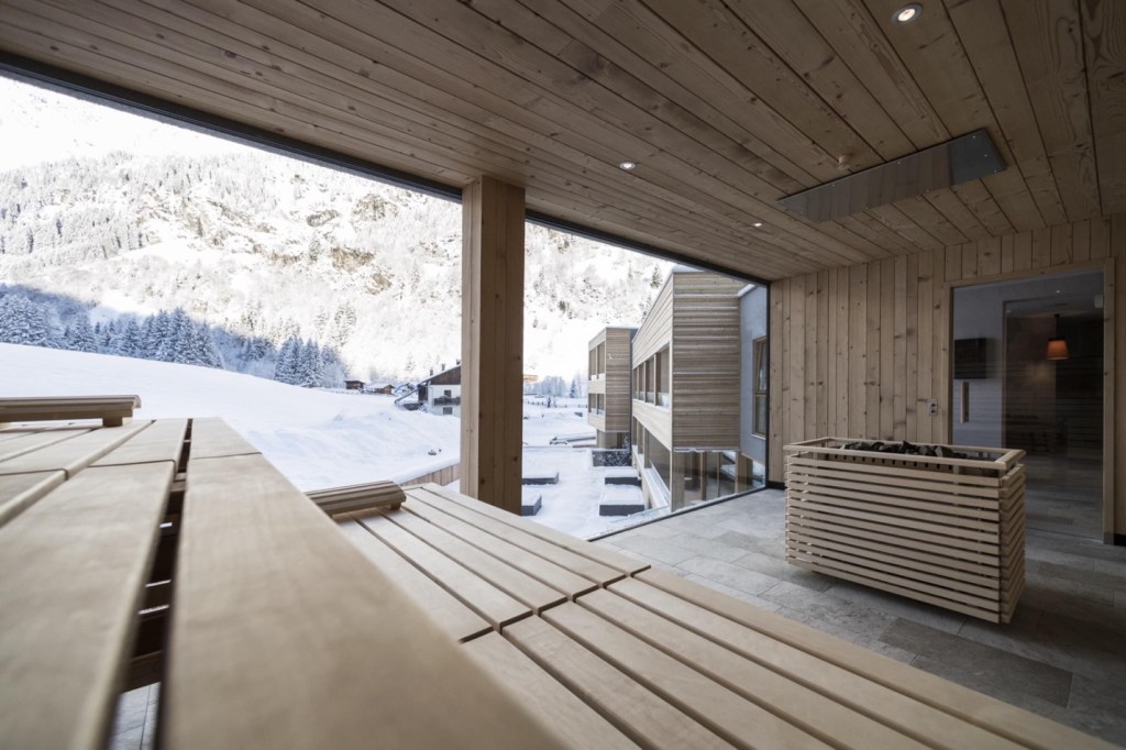 Adults-only wellness area at Feuerstein Nature Family Resort spa