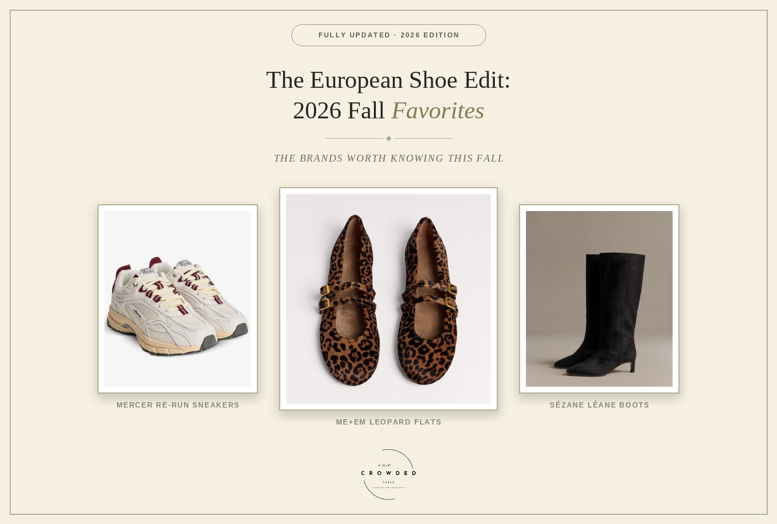 The European Shoe Edit: Autry, Bobbies, Mercer, Repetto and Sézane fall shoe favorites