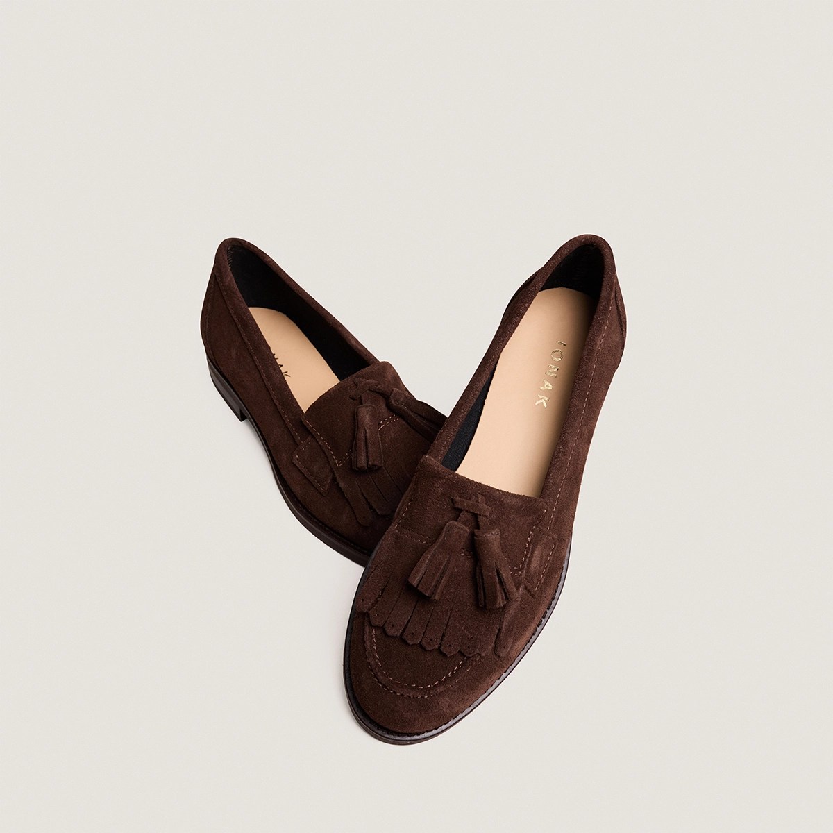 Jonak Nelle Tasseled Loafers, dark brown