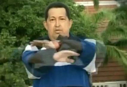 Hugo Chavez, Sweatin'