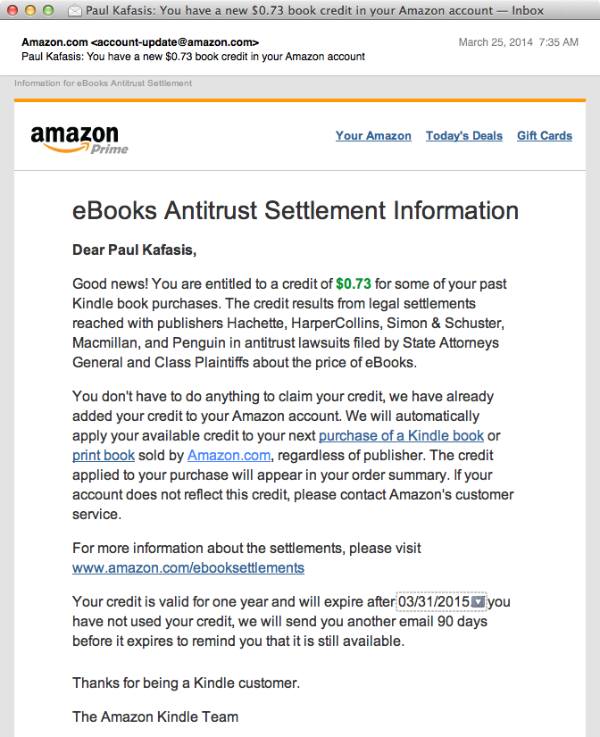 Amazon Settlement