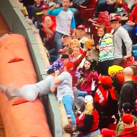 Matt Adams loses the ball