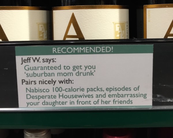 Guaranteed to get you 'suburban mom drunk'