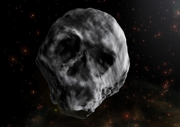 A skull-shaped asteroid