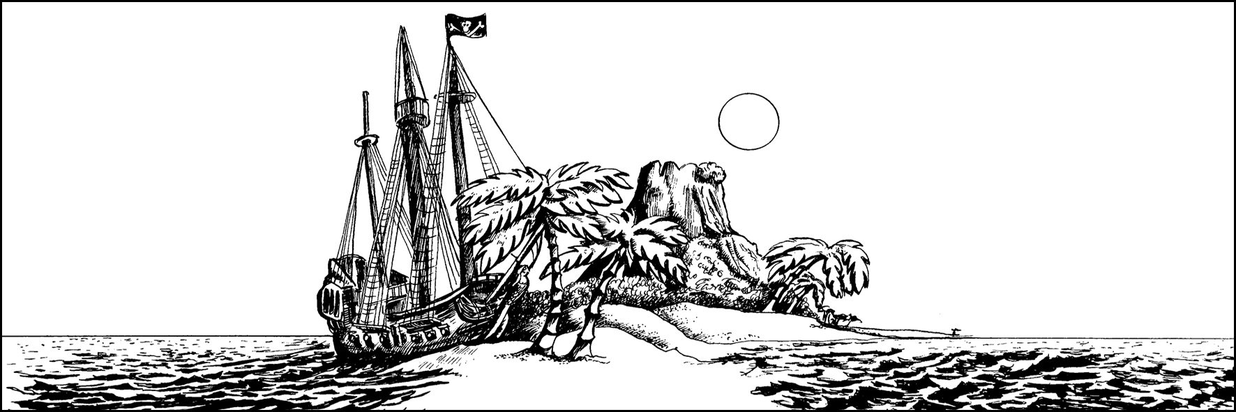 Pirate ship picture to colour | Onegraydot